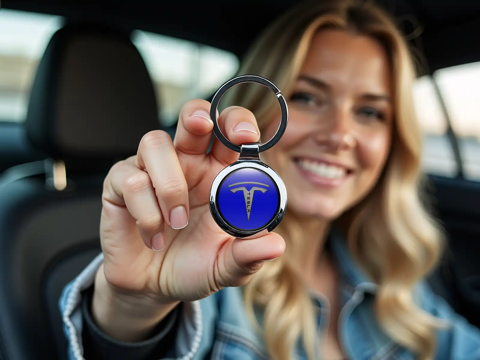 Tesla Portallaves Acabado Metálico Robusto